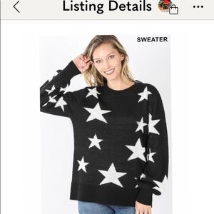 Black Ivory star Sweater
